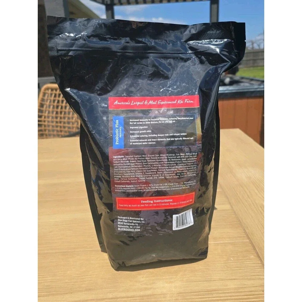 Blue Ridge Probiotic Plus Koi & Goldfish Food 5 lbs - Picture 4 of 5